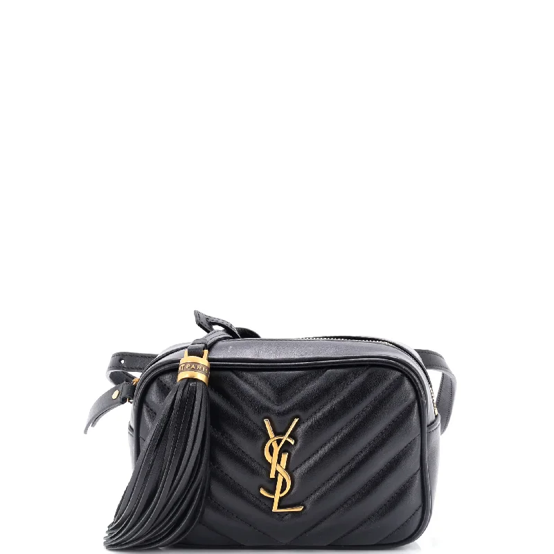 Yves Saint Laurent bags with bold metallic accentsLou Belt Bag Matelasse Chevron Leather