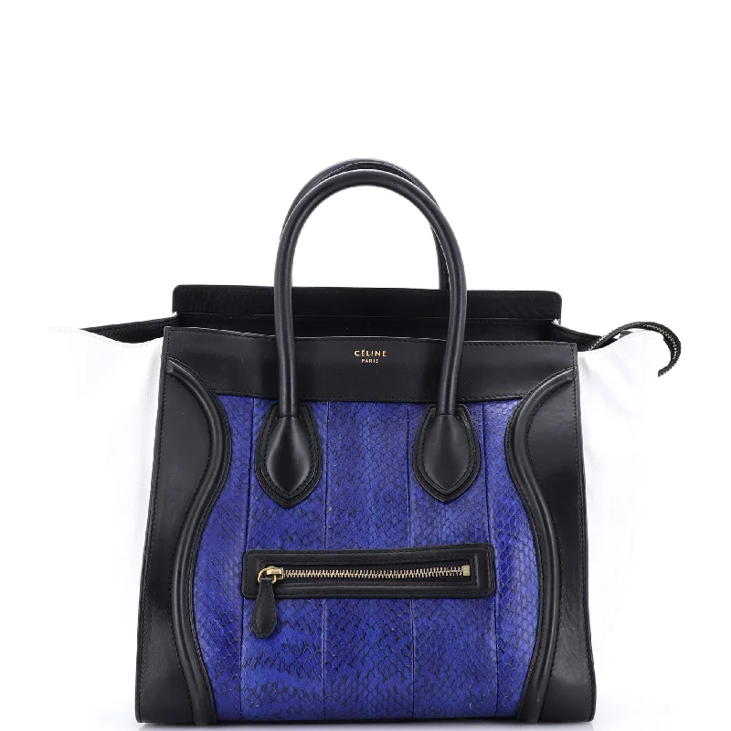 Affordable Replica - Style Celine BagsLuggage Bag Python and Leather Mini