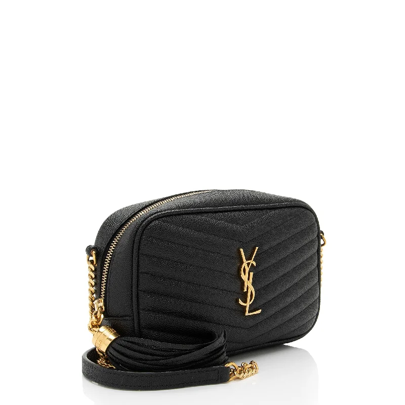 Yves Saint Laurent Rockstud bags for eveningSaint Laurent Matelasse Grain de Poudre Monogram Lou Mini Camera Bag sRcb5h