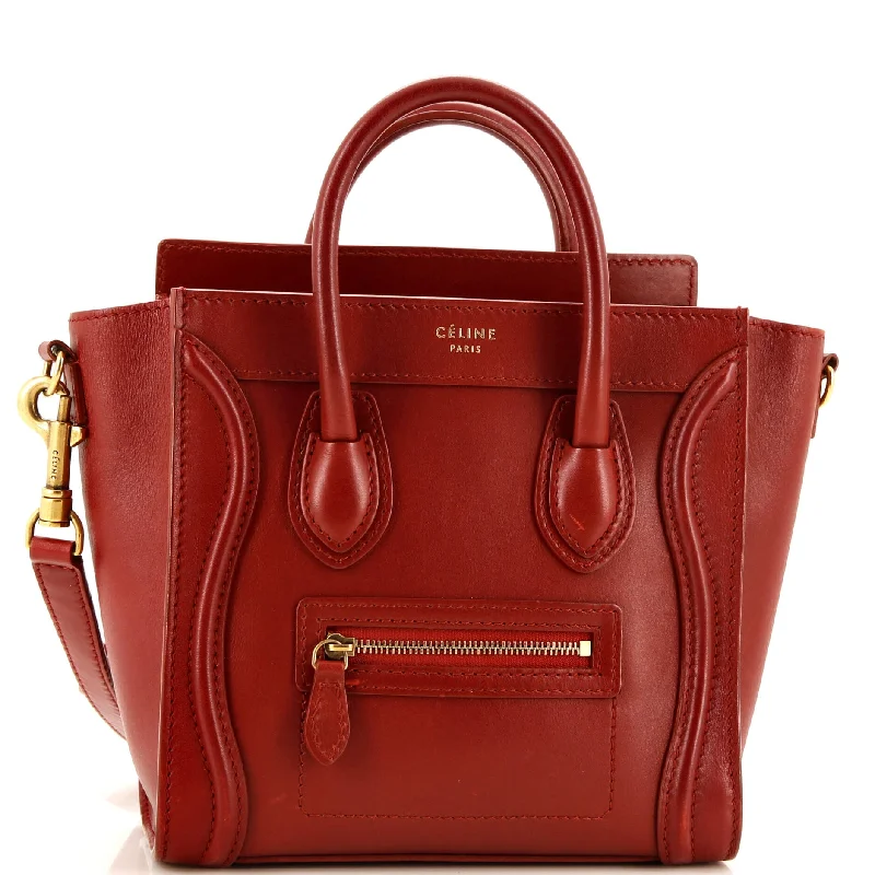 Color - Blocked Celine Bags for a Bold Fashion StatementLuggage Bag Smooth Leather Nano