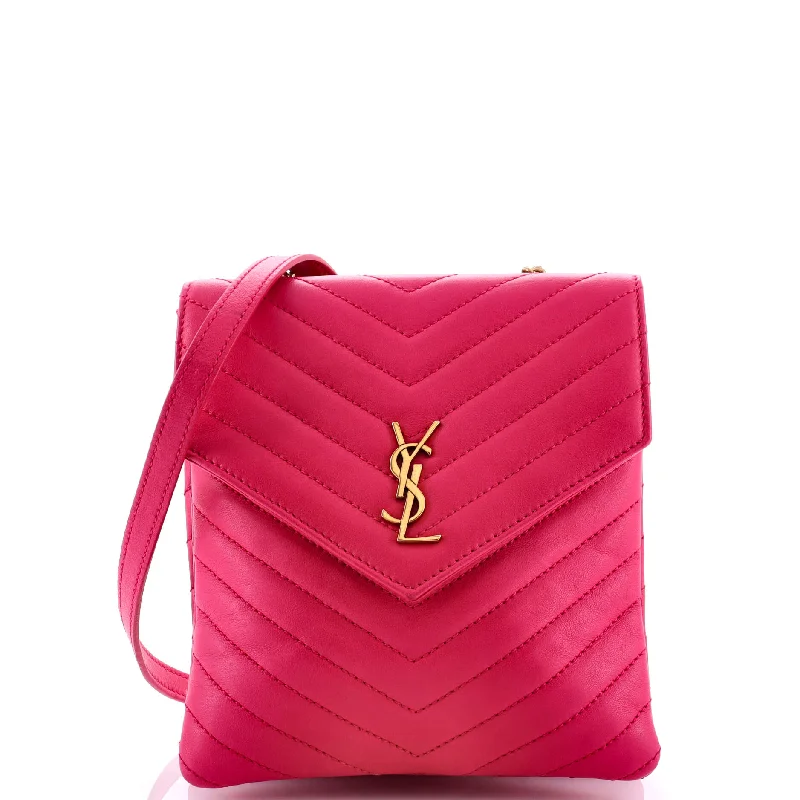 Yves Saint Laurent bags in vibrant colorsDouble Flap Bag Chevron Leather