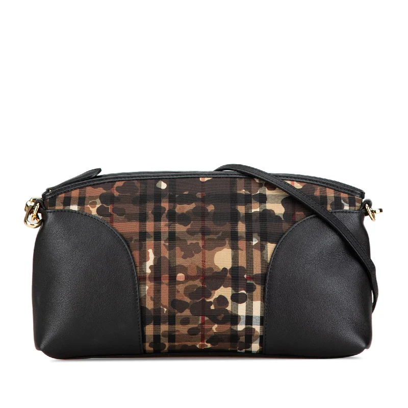 Compact Burberry Clutch Bags for WeddingsBlack Burberry Small Horseferry Check Nylon Chichester Camouflage Crossbody