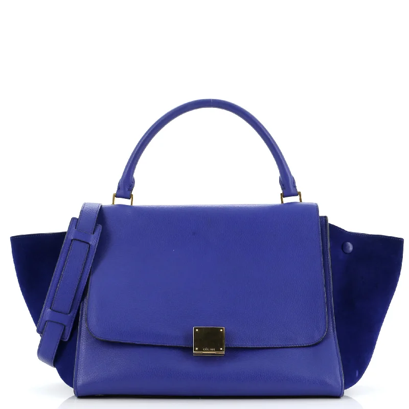 Versatile Celine Convertible Bags for Different OccasionsTricolor Trapeze Bag Leather Medium