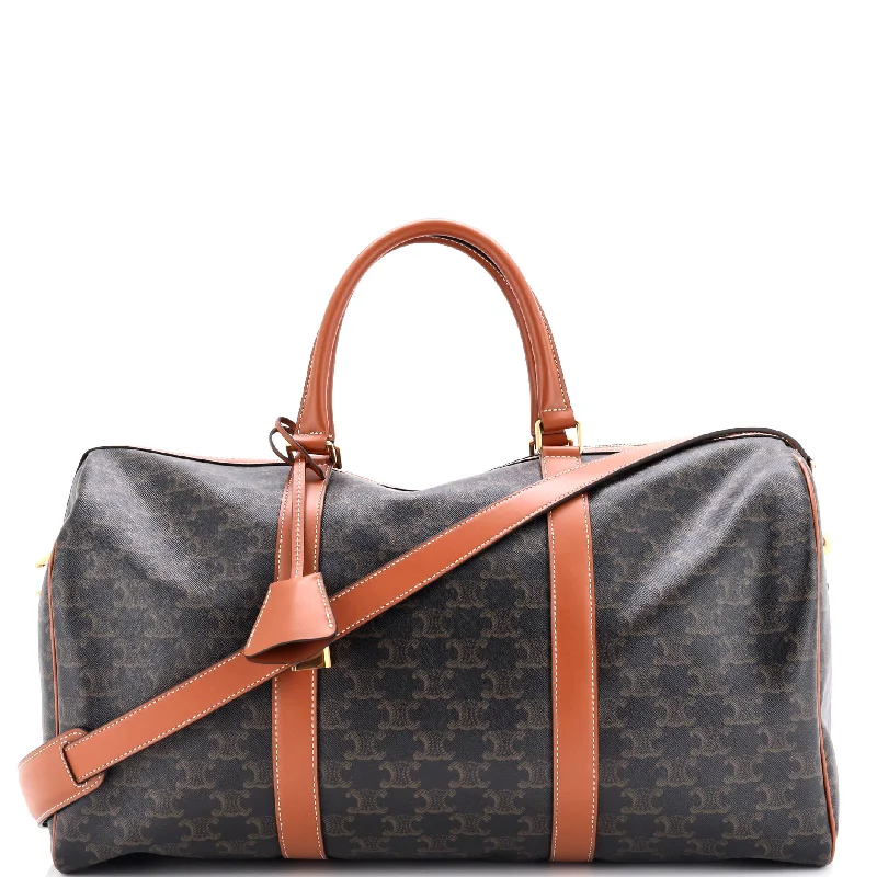 Yves Saint Laurent bags for sophisticated looksTravel Duffle Bag Triomphe Coated Canvas Medium