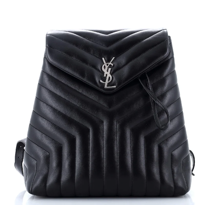 Yves Saint Laurent bags with luxurious suede detailsLouLou Backpack Matelasse Chevron Leather Medium