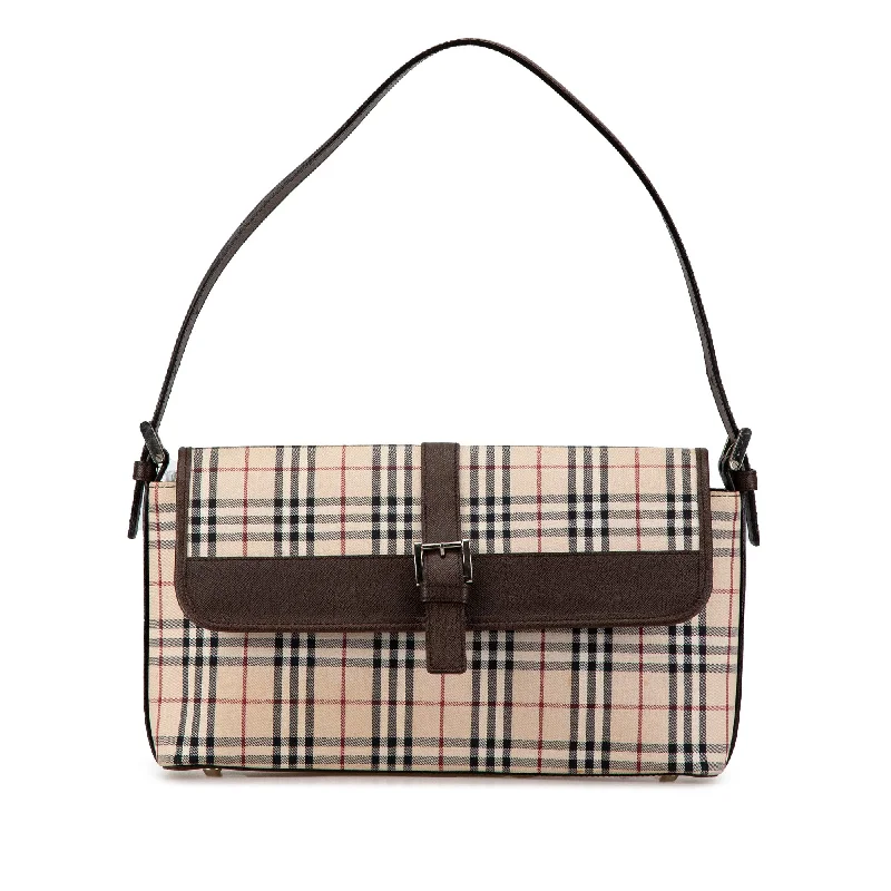 Metallic Finish Burberry Bags for a Glam LookBrown Burberry House Check Canvas Shoulder Bag