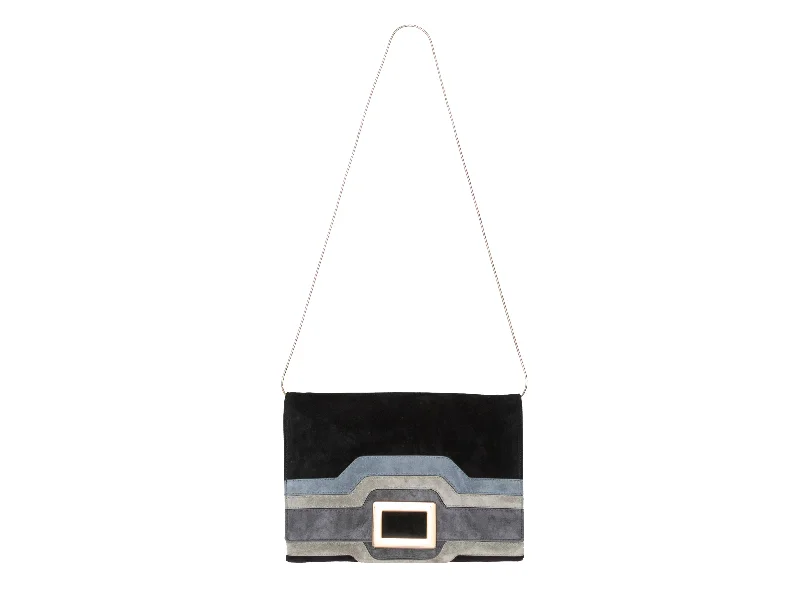 Yves Saint Laurent bags for a chic, modern styleBlack & Multicolor Roger Vivier Suede Shoulder Bag