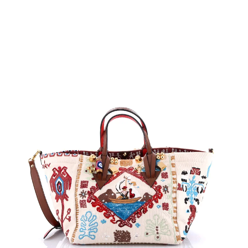 Yves Saint Laurent small bags for evening wearCaracaba Tote Embellished Canvas with Leather Small