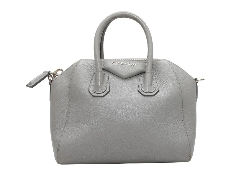 Yves Saint Laurent bags with bold metallic accentsGray Givenchy Mini Antigona Handbag