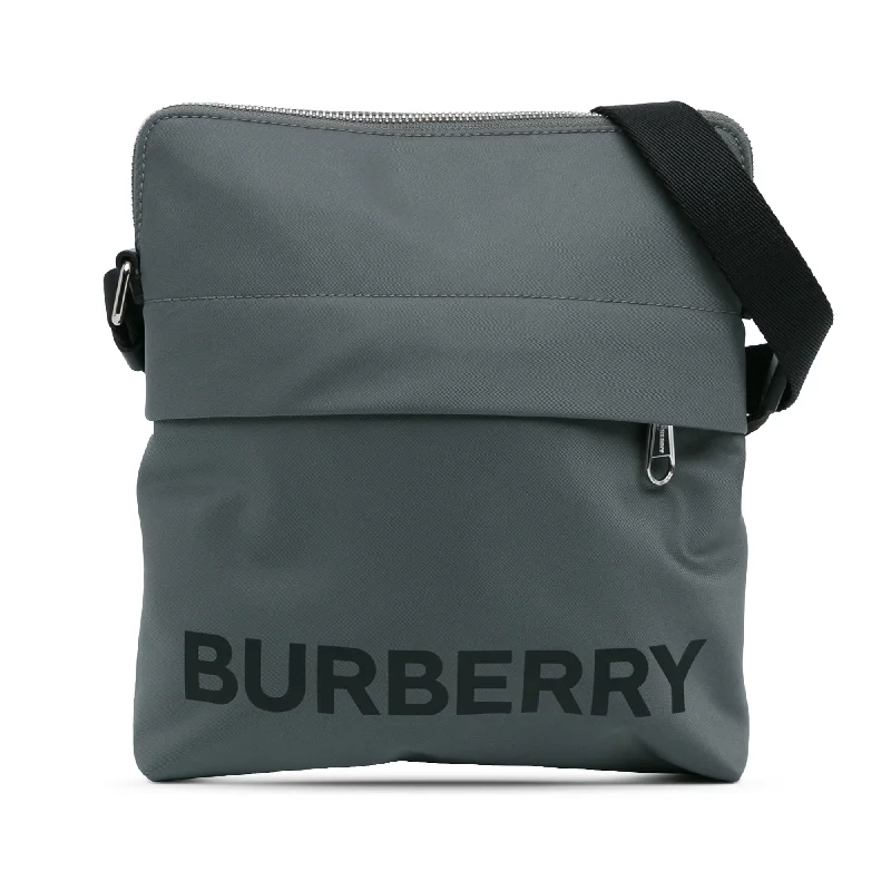 Affordable Replica - Looking Burberry BagsGray Burberry Nylon Econyl Logo Neo Crossbody