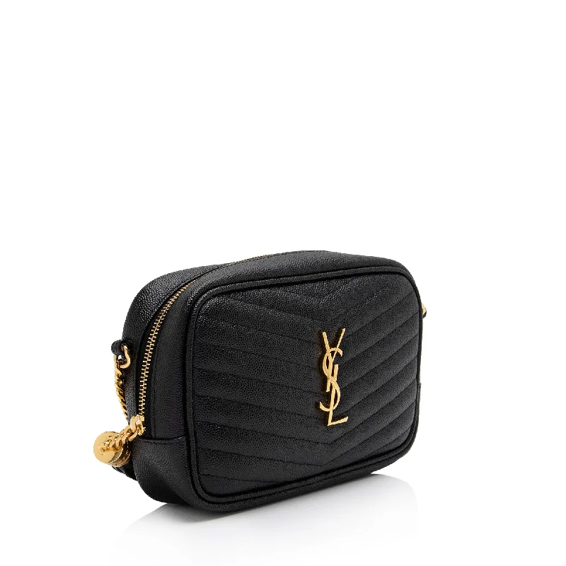 Yves Saint Laurent satchel bags for womenSaint Laurent Matelasse Grain de Poudre Monogram Lou Mini Camera Bag TAc6LT