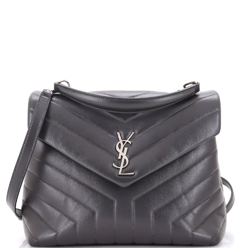 Yves Saint Laurent bags for casual everyday wearLouLou Top Handle Bag Matelasse Chevron Leather Medium