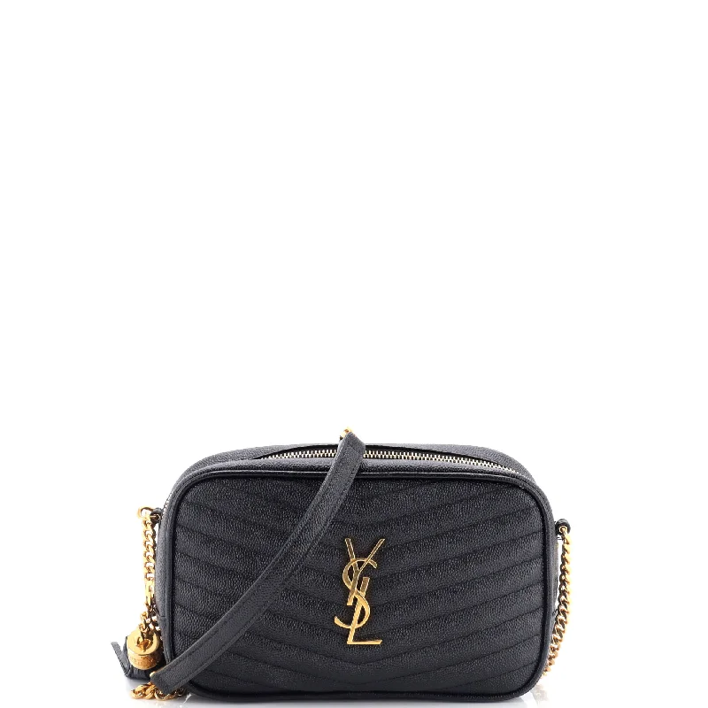 Yves Saint Laurent bags with smooth leather finishLou Camera Bag Matelasse Chevron Leather Mini