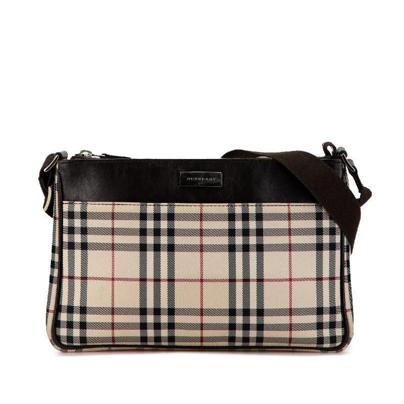 Pet - Friendly Burberry Pet Carrier BagsBrown Burberry House Check Canvas Crossbody