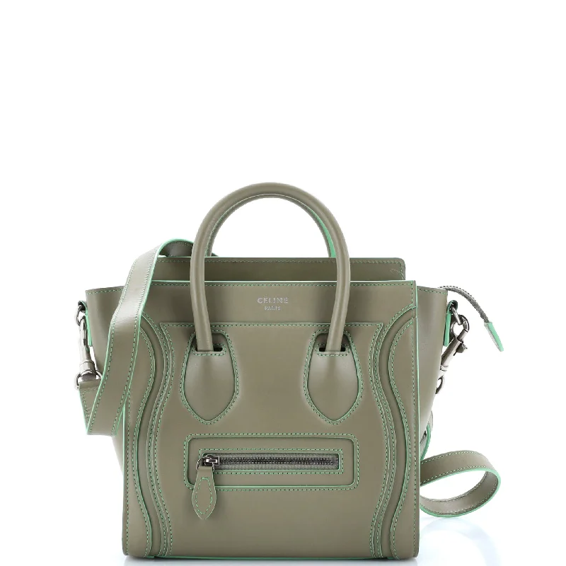 Affordable Replica - Style Celine BagsLuggage Bag Smooth Leather Nano