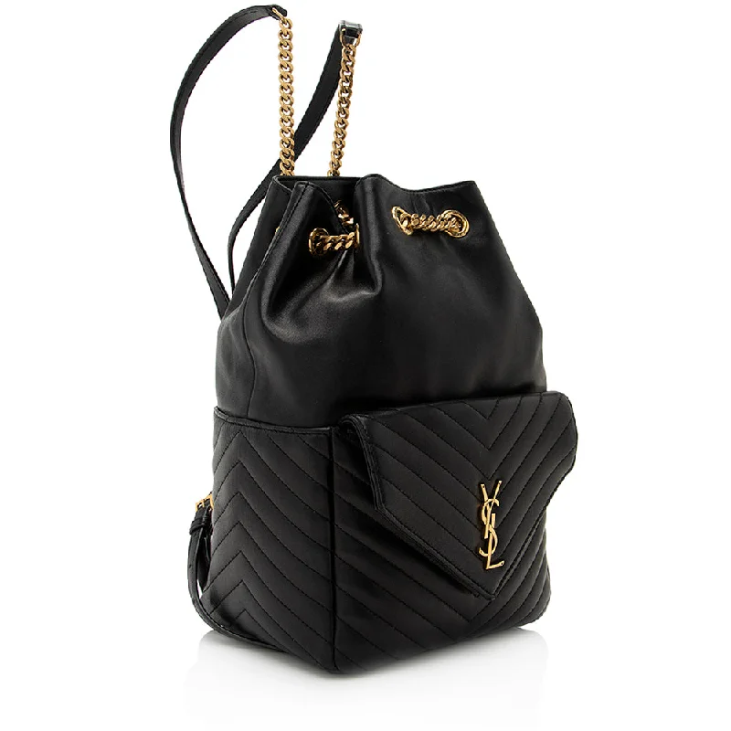 Yves Saint Laurent designer bags with gold hardwareSaint Laurent Matelasse Lambskin Joe Backpack 21520