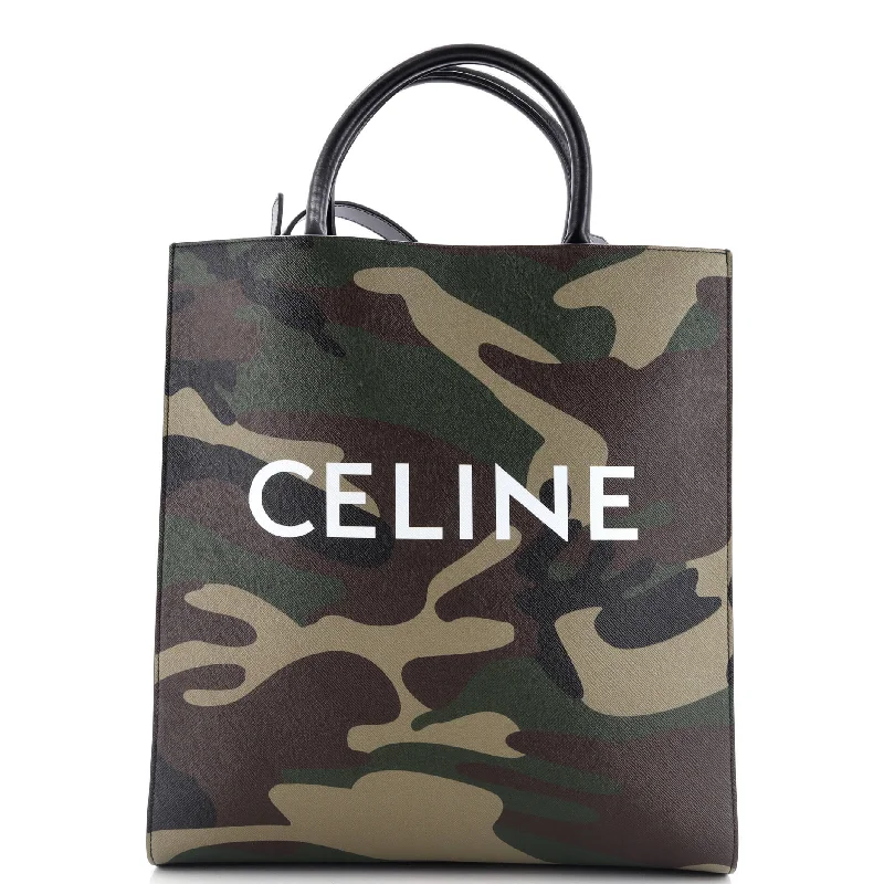 Pet - Carrier Celine Bags for Pet Owners on the GoVertical Cabas Tote Camouflage Coated Canvas Medium