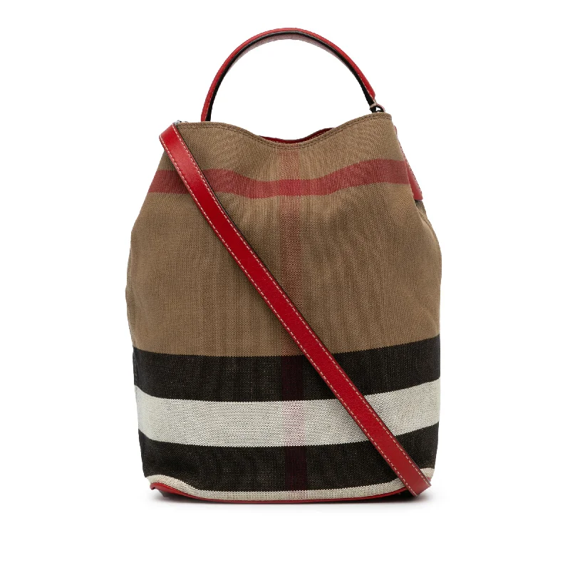 Color - Blocked Burberry Bags for a Bold StatementBrown Burberry House Check Canvas Ashby Satchel