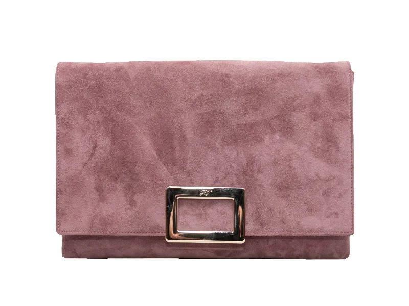 Yves Saint Laurent satchel bags for womenPurple Roger Vivier Suede Pochette