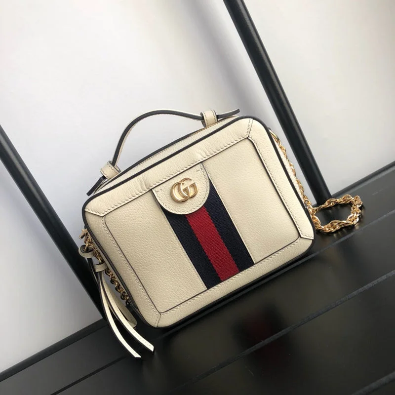 Women Gucci Sylvie bags with a monogram - embossed leatherBC - Gucci Bags - 4549