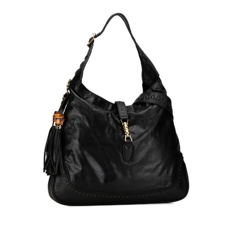 Women Gucci Sylvie bags with a detachable ribbon detailGucci Large Leather New Jackie Satchel IPKUWc)