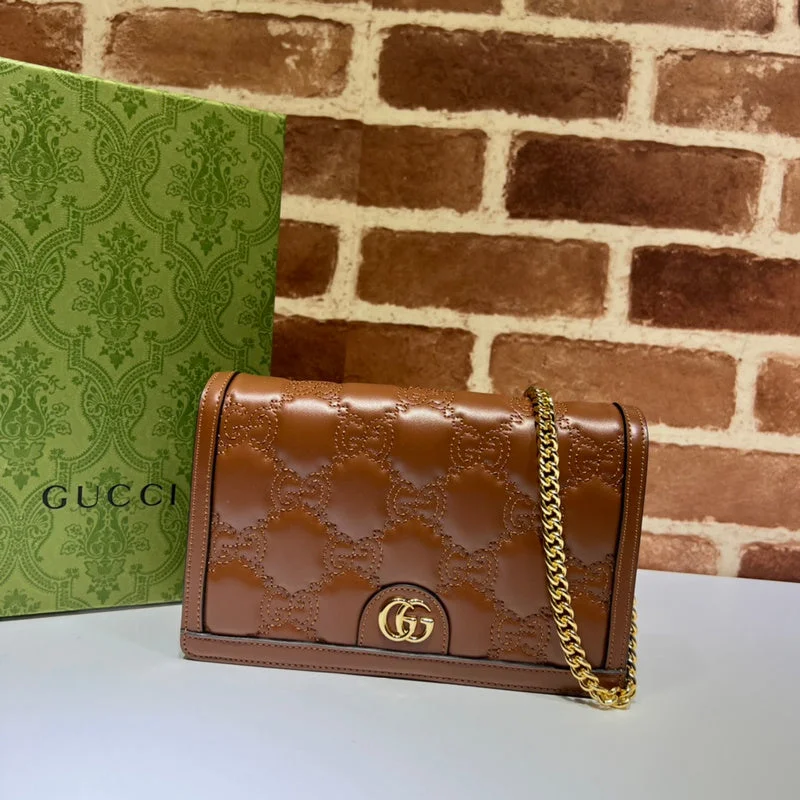 Women Gucci Sylvie bags with a leather - wrapped handlegucci luxury - Nushad Bags - 710