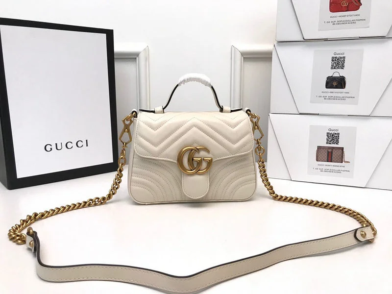 Women Gucci Sylvie bags with a monogram - embossed leatherBC - Gucci Bags - 4354