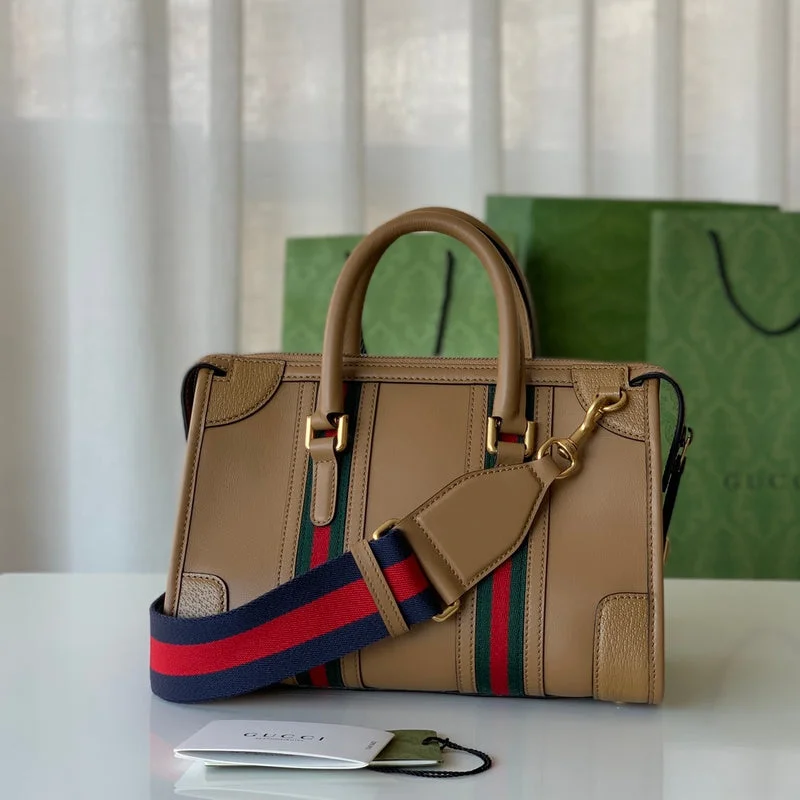 Women Gucci bags with a snap - button closure and a decorative charmgucci luxury - Nushad Bags - 616