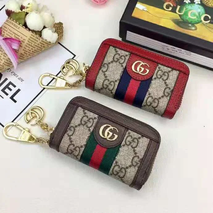 Women Gucci bags with a zip - around closure for securityWF - Gucci Bags - 728