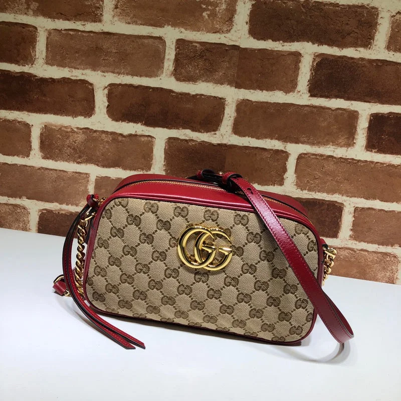 Women Gucci Sylvie bags with a monogram - embossed leatherGucci  Luxury-  Bags - 1160