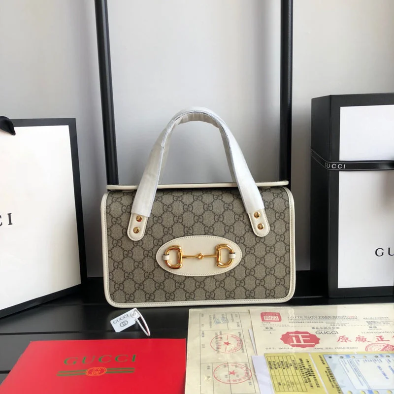 Women Gucci bags with a chain - link trim and a leather bodyBC - Gucci Bags - 4421