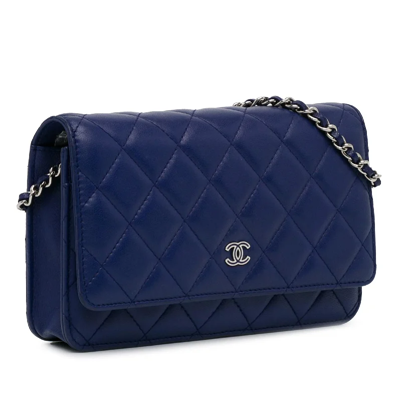 Chanel bags with leather and tweed combinationsChanel Classic Lambskin Wallet On Chain (dIcadh)