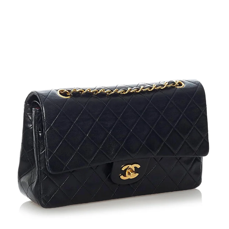 Chanel bags with modern touchesChanel Classic Medium Lambskin Leather Double Flap Bag (35165)