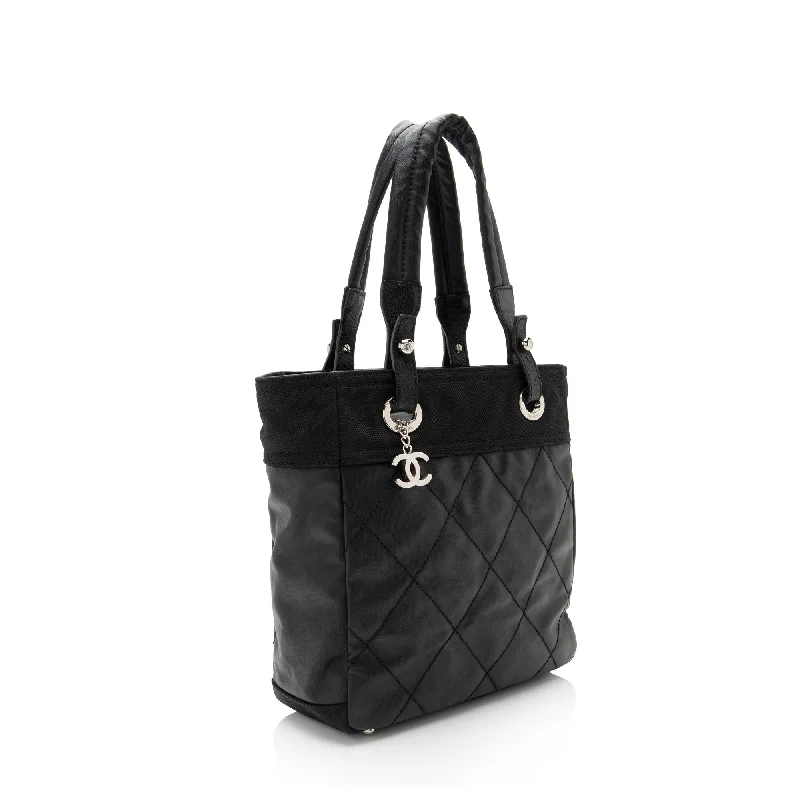 Chanel bags with exclusive seasonal designs and materialsChanel Coated Canvas Paris Biarritz Small Tote (Vx8Wo2)