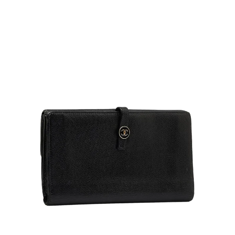 Chanel bags perfect for everyday elegChanel Coco Button Leather Long Wallet (Usp4W4)