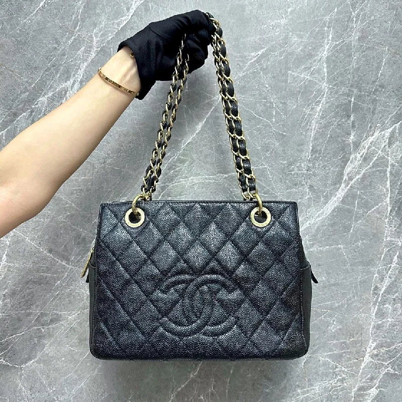 Chanel bags for women with minimalist stylePTT Petite Timeless Tote Caviar Black GHW No 15