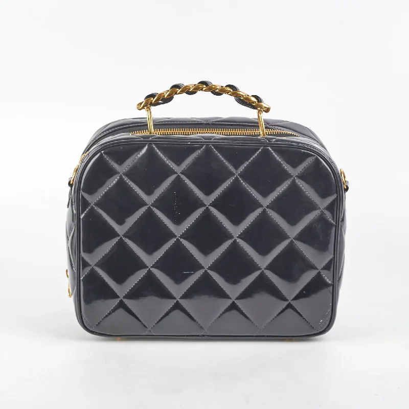 Chanel bags in luxury boutiques worldwideChanel Cube Vintage Vanity Black