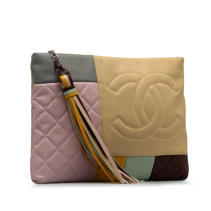 Chanel bags perfect for everyday elegChanel Colorblock Patchwork O Case Clutch (kDtgpS)