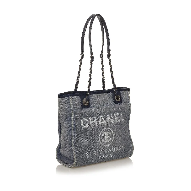 Chanel Designer Handbag with Unique DesignChanel Deauville Canvas Tote Bag (28566)