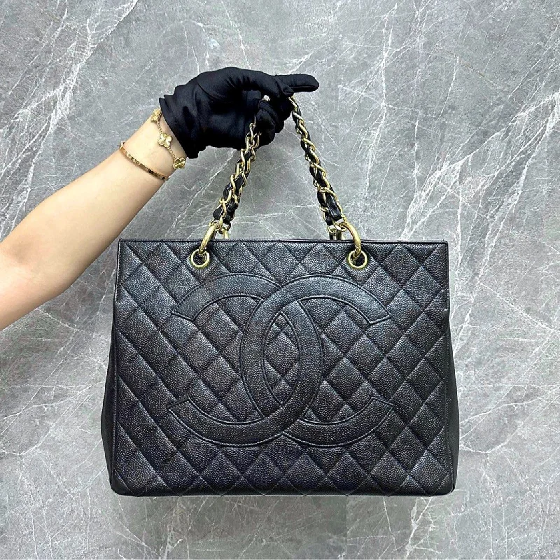 Chanel bags for women who love timeless fashionVintage GST Caviar Grand Shopping Tote Black No 5