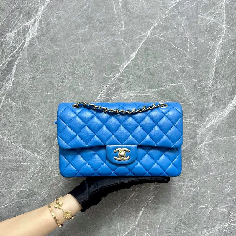 Chanel bags with modern touches*No 27* SmallLambskin Sky Blue GHW No 27