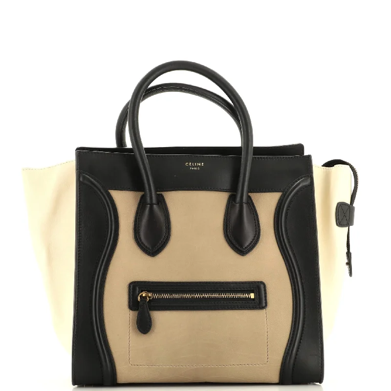 Airport - Friendly Celine Carry - on BagsTricolor Luggage Bag Leather Mini